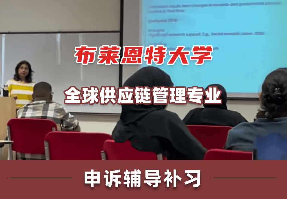 布莱恩特大学全球供应链管理申诉辅导补习补课