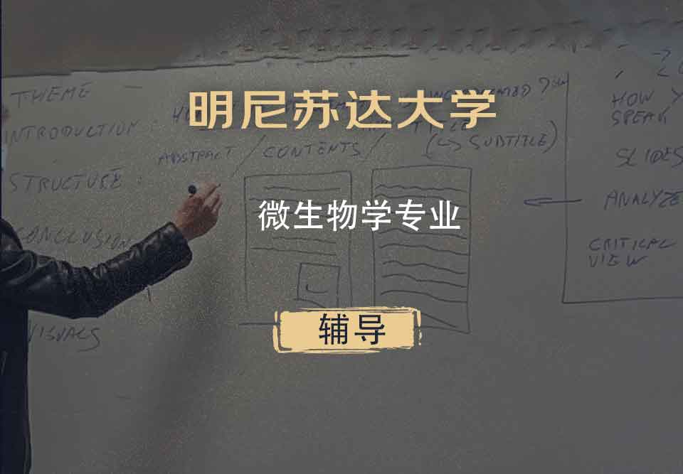明尼苏达大学UMN微生物学辅导